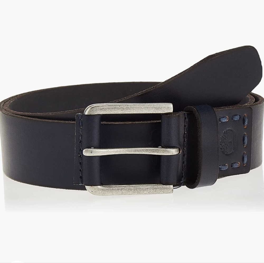NWOT Timberland Navy Blue Leather Belt